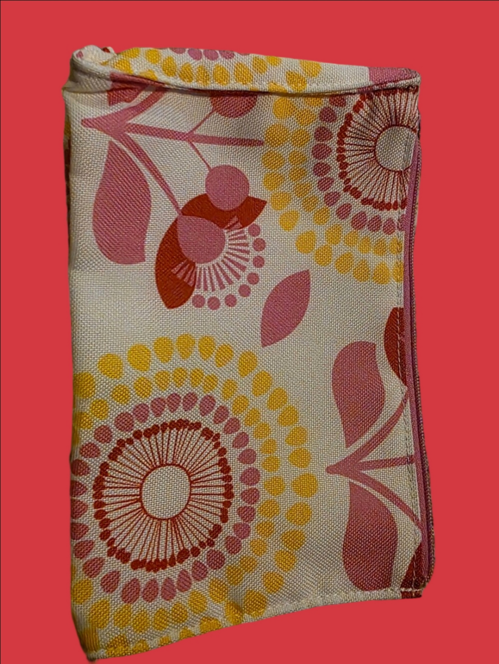 4/$25 Deal! Clinique Pink Floral Cosmetic Bag